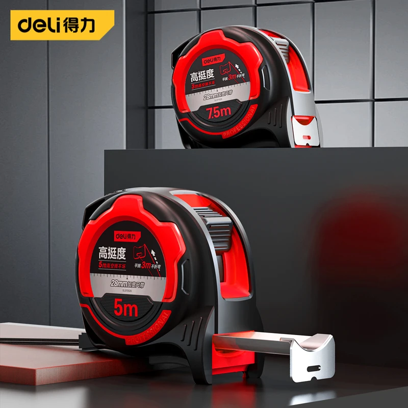 Tape Dispenser Weighted - Deli pengukuran pita baja karbon tebal