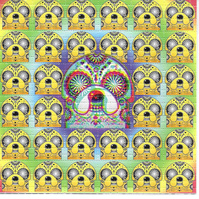 Ink Blotter Paper - Crazy Time Psychedelic LSD Asam Gratis