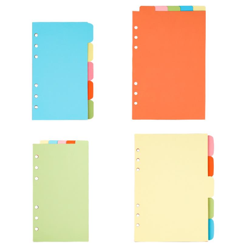 Tab Divider A4 - A5/A6/A7/B5/A4 Kertas Pembagi Indeks Halaman Kartu