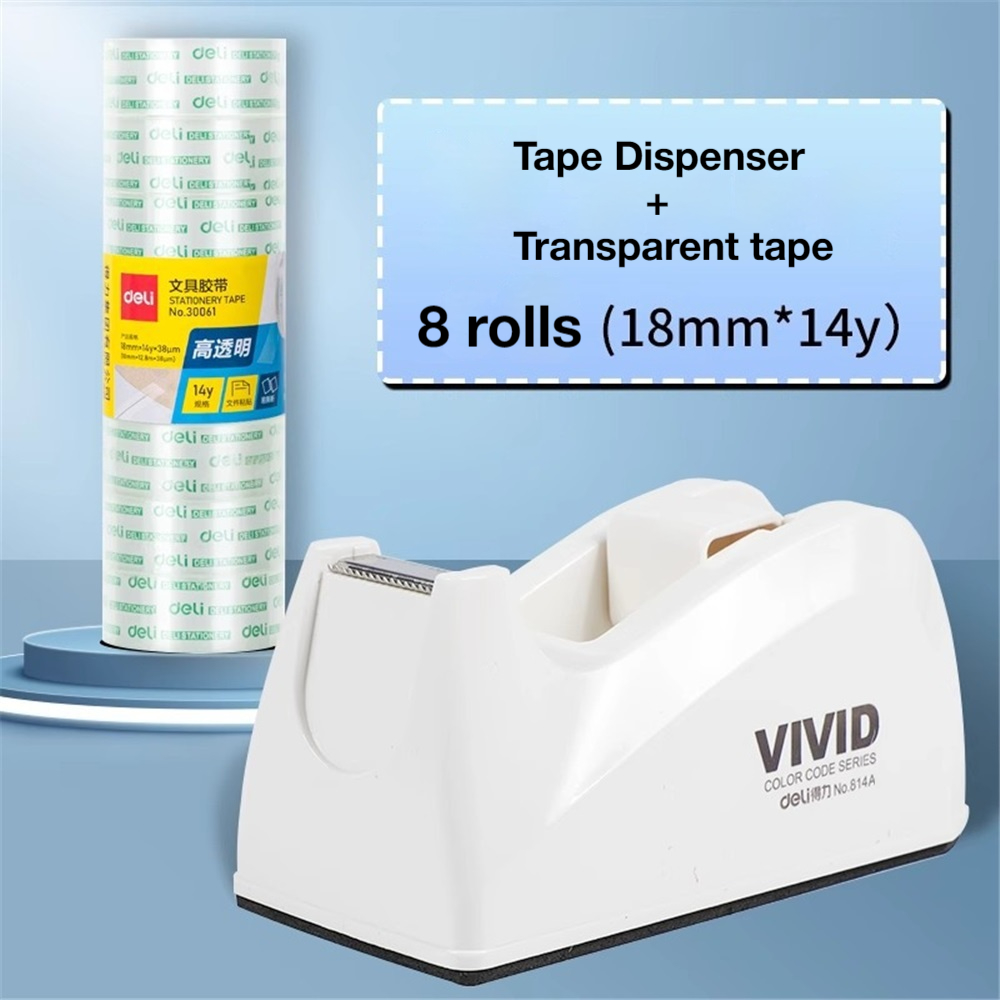 Tape Dispenser Weighted - 1-Pack Dispenser Pita Perekat Meja dengan