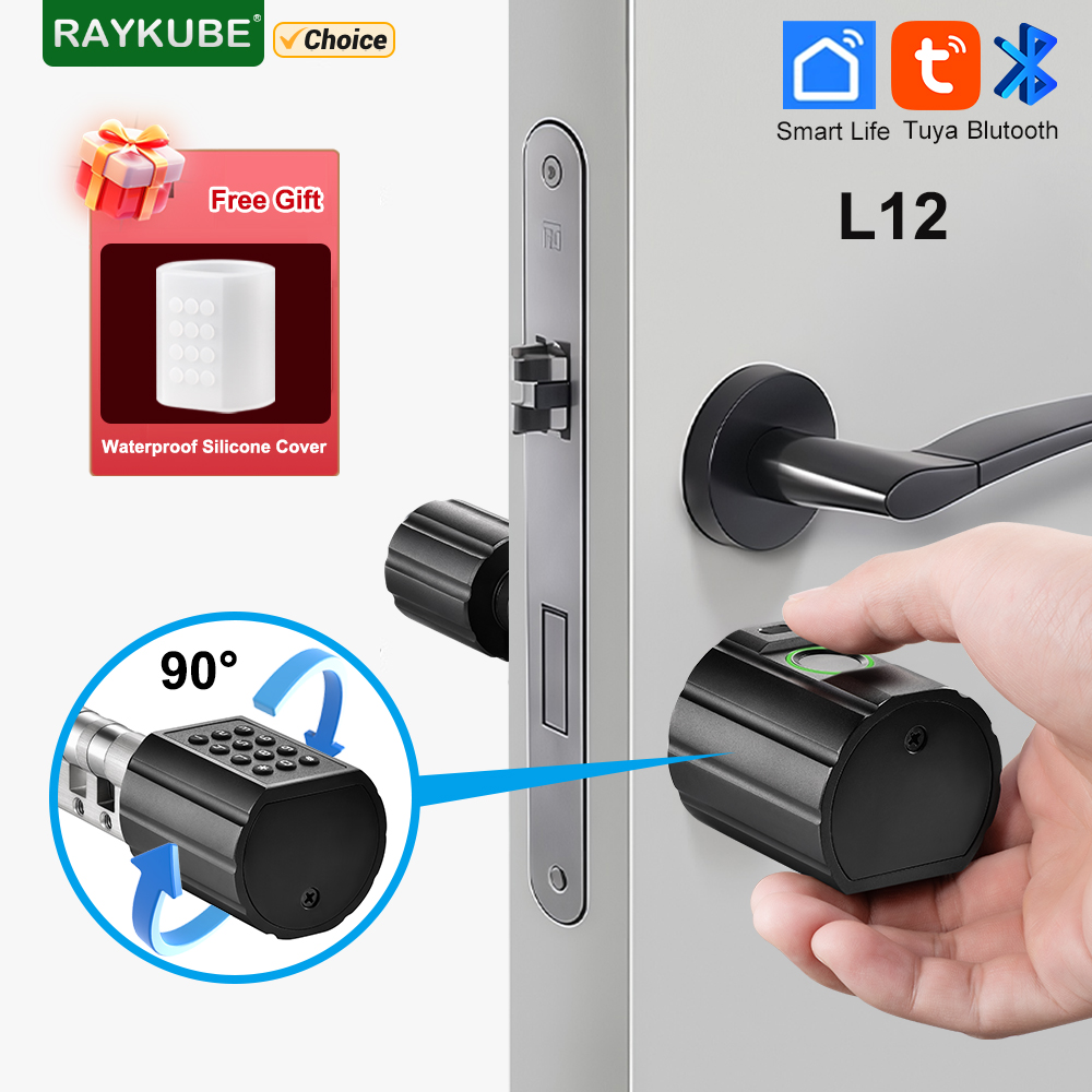 Letter Opener Brass - RAYKUBE L12 Tuya BLE Kunci Pintu