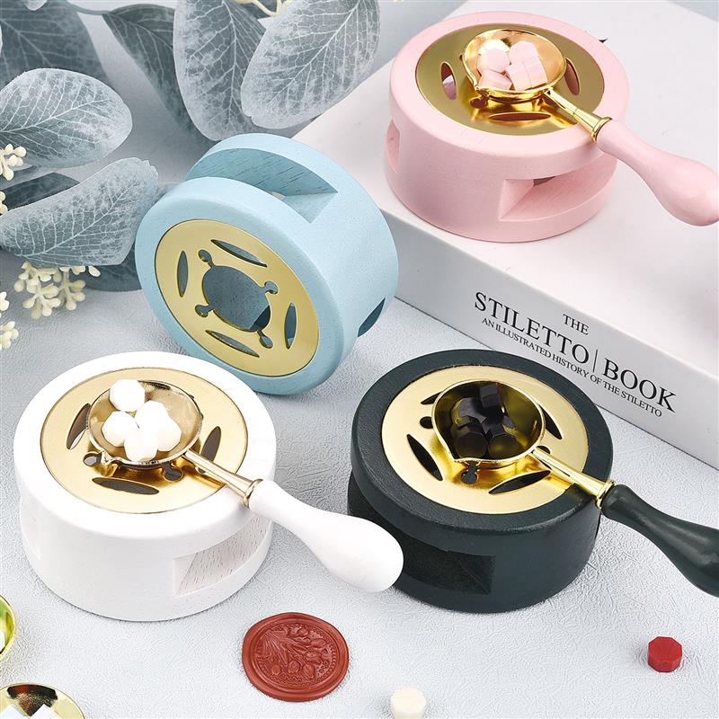 Wax Seal Stamp Set - Set Stempel Segel Lilin Pernis Tungku