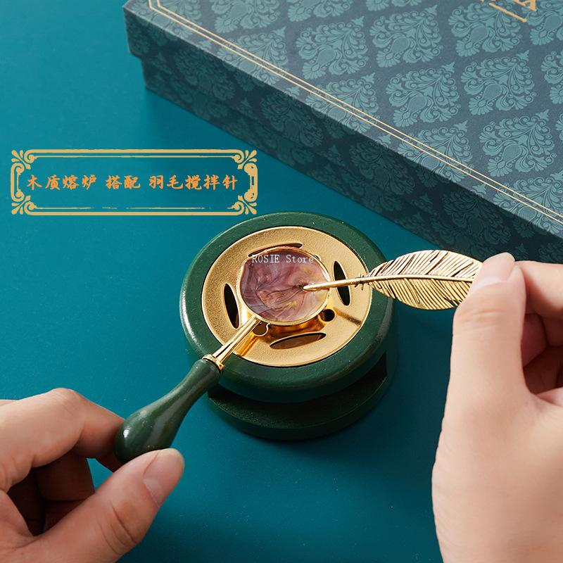 Set cap lilin segel pernis Kit - Wax Seal Stamp Set ulasan dan harga
