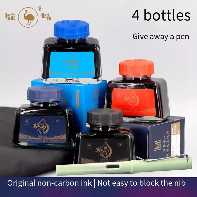 Tinta Fountain Pen Ostrich 2-S - Fountain Pen Bottled Ink ulasan dan harga