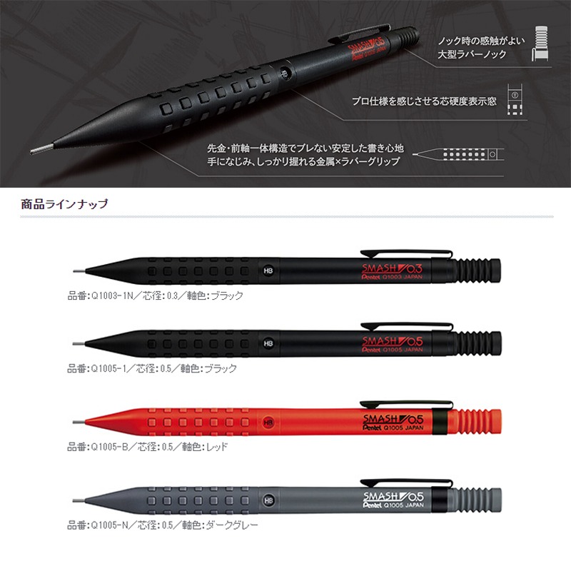 Pentel Smash Q1005 Gambar Seni - Pentel Pen Energel ulasan dan harga