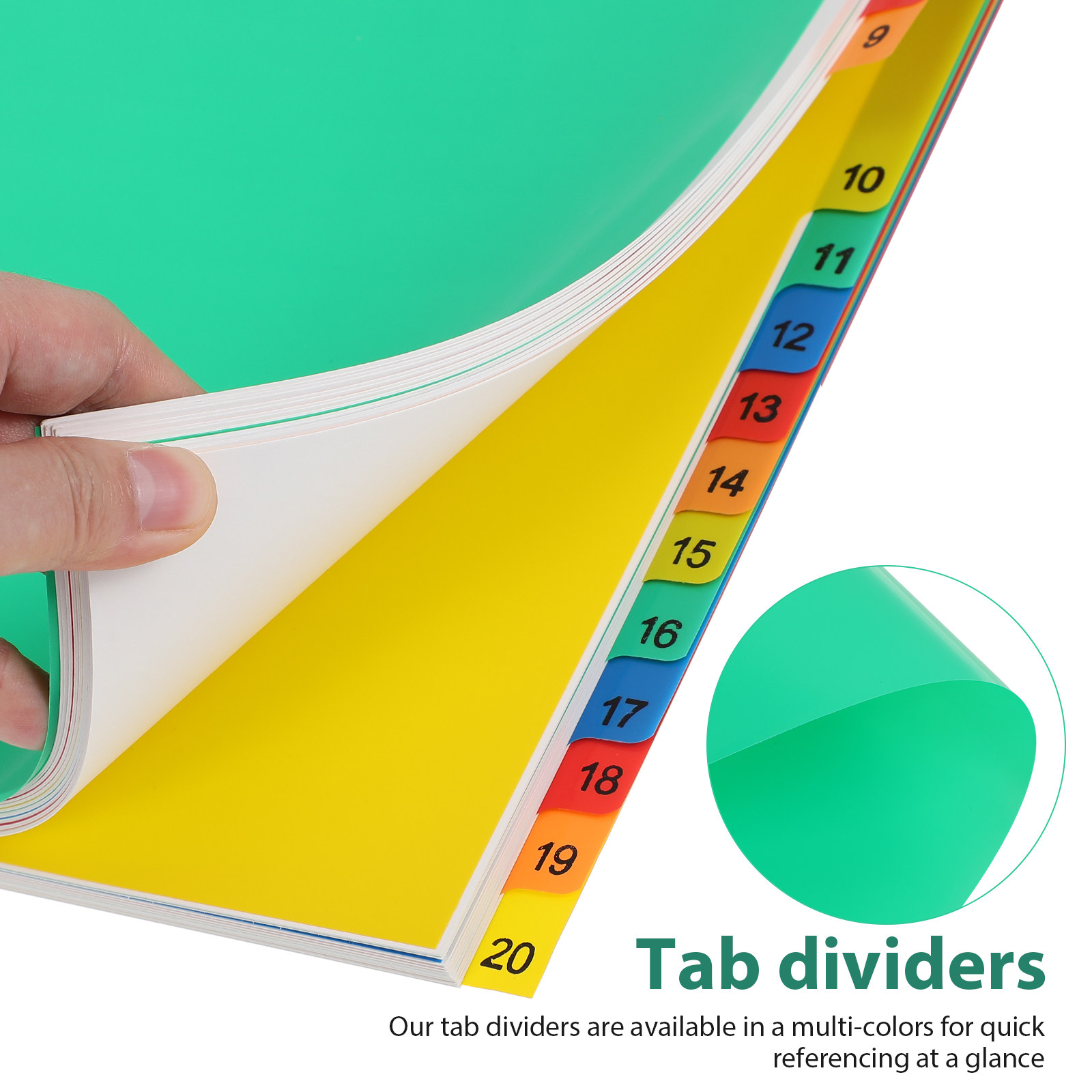 20 Lembar Pembatas Plastik Ber - Tab Divider A4 ulasan dan harga