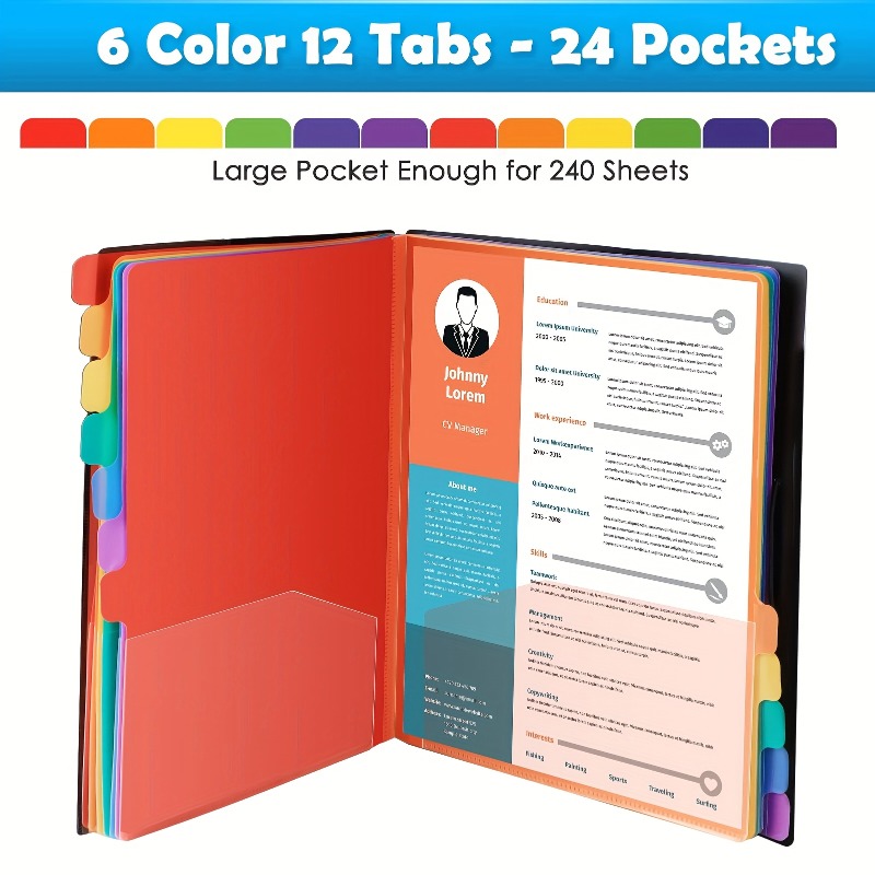 1 Buah Folder A4 Multi-Lapisan - Tab Divider A4 ulasan dan harga