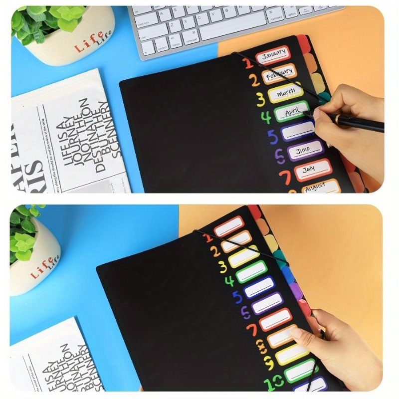 1 Buah Folder A4 Multi-Lapisan - Tab Divider A4 ulasan dan harga
