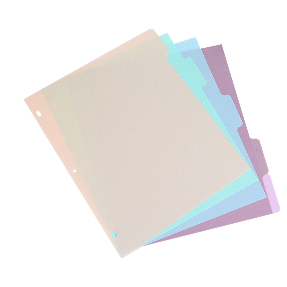 1Set Pembatas Buku A4 PP Frost - Tab Divider A4 ulasan dan harga