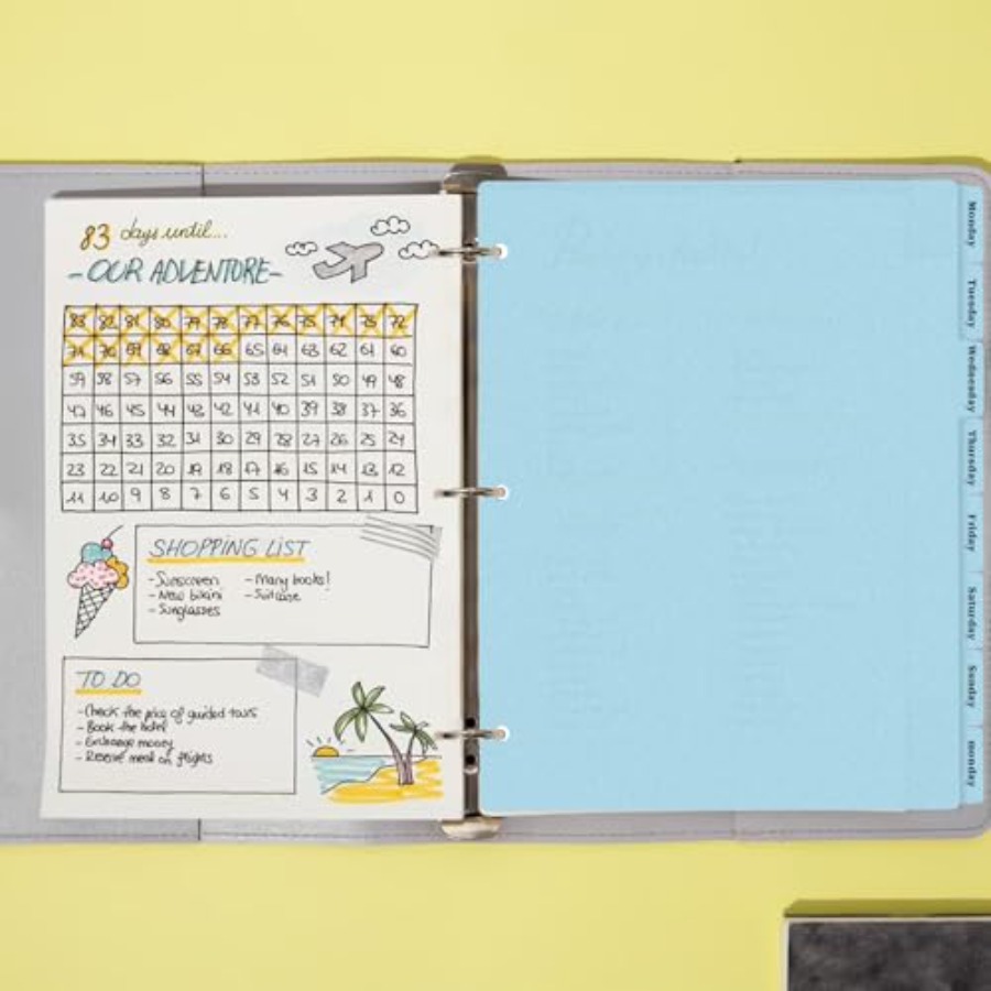 Pembagi Binder 3 Ring dengan 8 - Tab Divider A4 ulasan dan harga