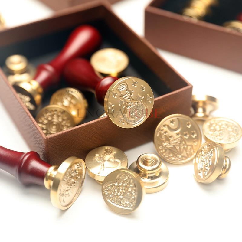 6 Kepala Stempel Segel Lilin T - Wax Seal Stamp Set ulasan dan harga