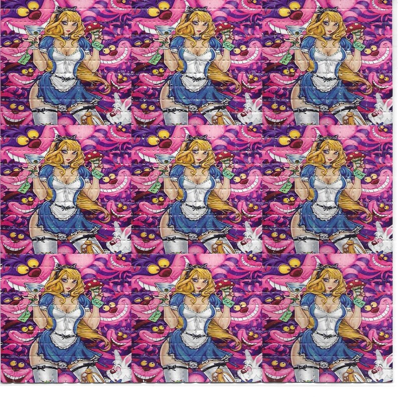 Sexy Alice Psychedelic LSD Aci - Ink Blotter Paper ulasan dan harga