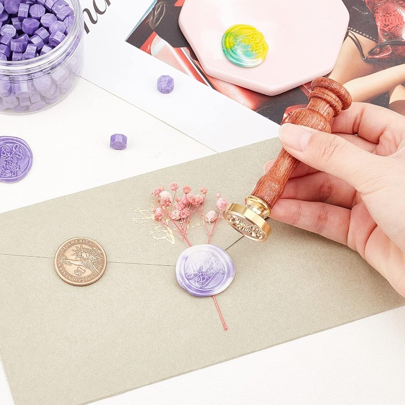 1 Set stempel segel lilin ista - Wax Seal Stamp Set ulasan dan harga