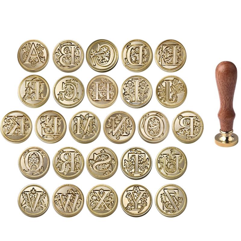 A-Z Vintage disegel lilin cap  - Wax Seal Stamp Set ulasan dan harga